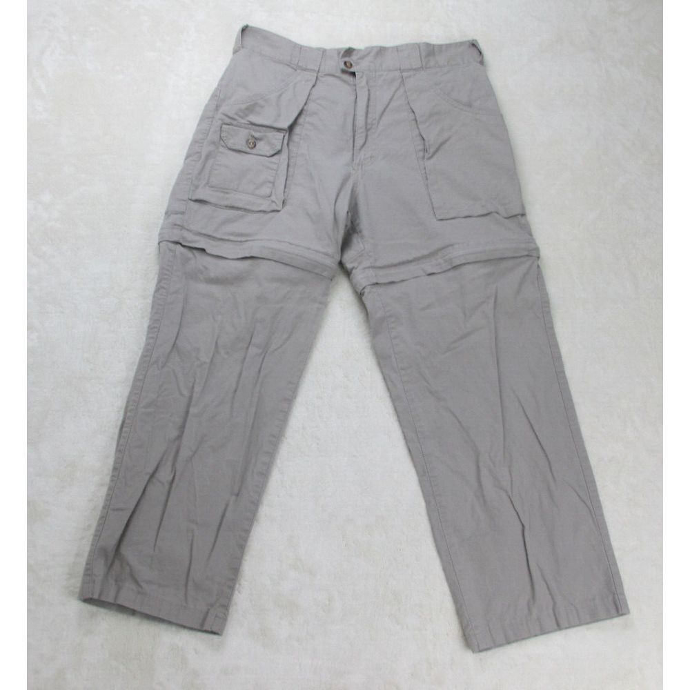 Cabela's Pants Mens 36 Brown Tan Convertible Shorts Outdoor Hiking Casual 36X28*